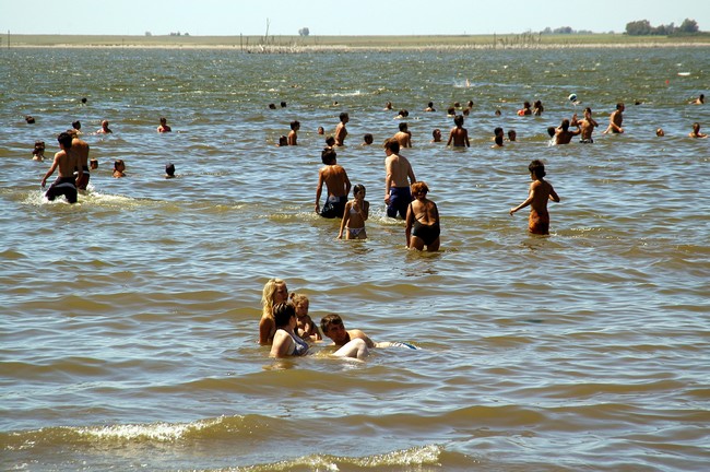El Lago Epecuén en verano